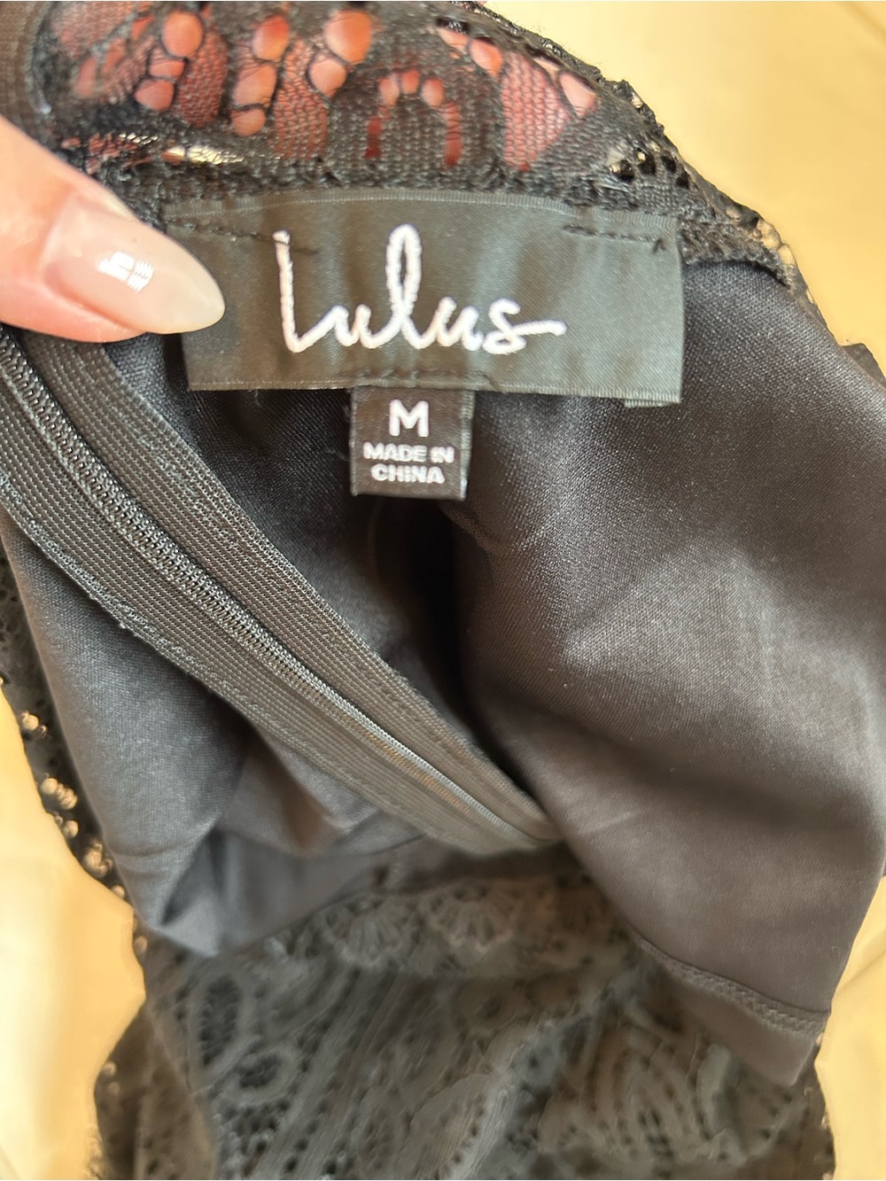 Lulu's Black Lace Midi Dress - Picture 5 of 5